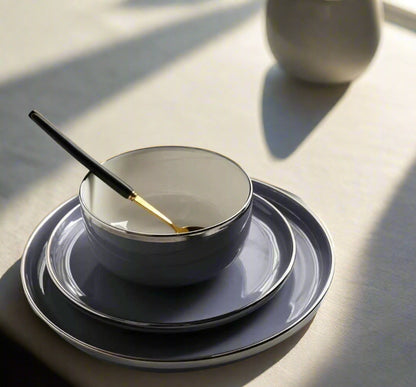 Neogray 28 Plate Modern Porcelain Dinner Set