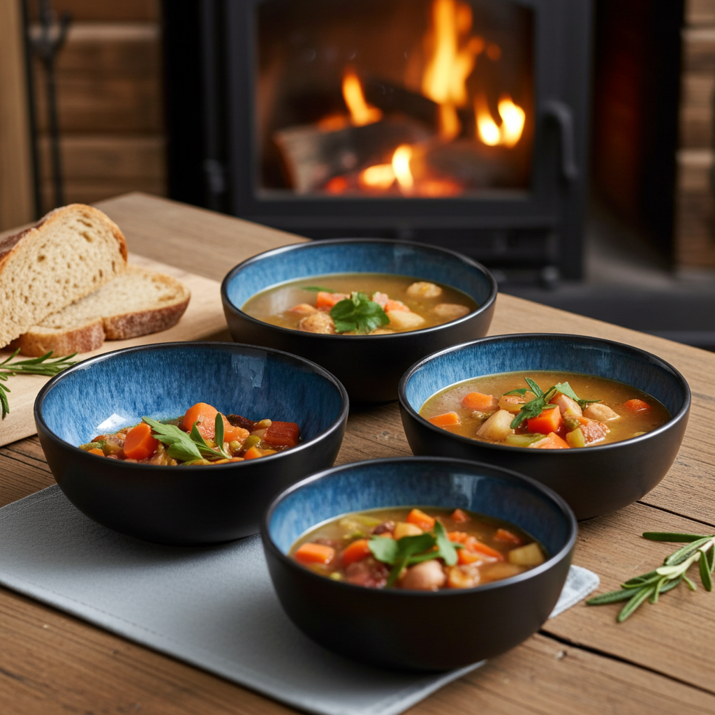 Deepsea Ceramic Bowls Set of 4 Pieces