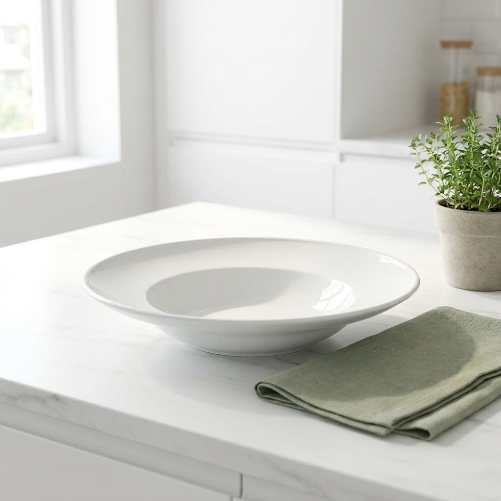Wuma Porcelain Platter – 31cm Pasta & Salad Deep Plate