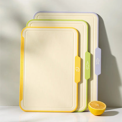 3-Piece Flexible Plastic Cutting Board Set | Extra Thick & Dual-Sided | Non-Slip & Dishwasher Safe | Color-Coded Kitchen Essentials