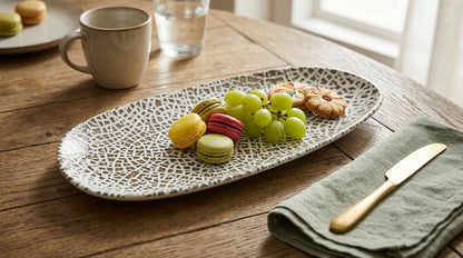 Chee Serving Porcelain Platter| Large Platter (36 × 18 cm)