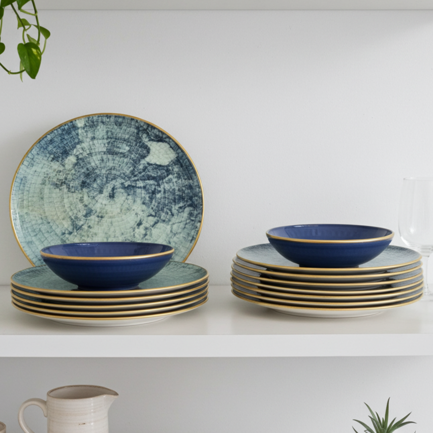 Turksea Dinner set 24 Porcelain Plates