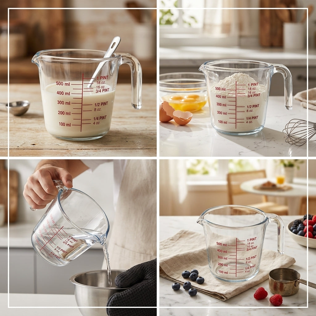 Scalet Borosilicate Glass Measuring Cup 0.5L