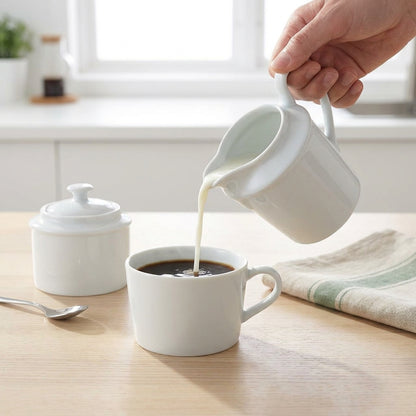 Makroon Milk and Creamer Porcelain Pot  | Elegant for Tea & Coffee Serving