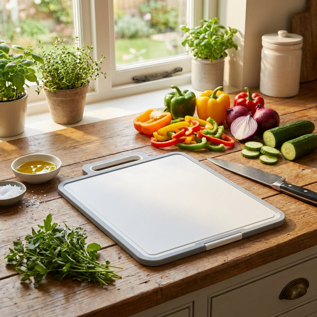 2-Way Double-Sided Cutting Board – Hygienic Non-Slip Kitchen Chopping Board