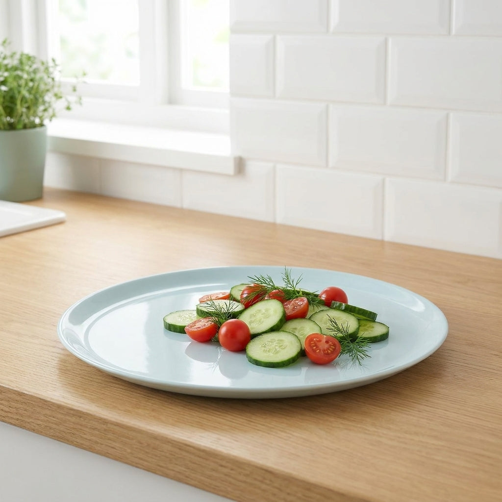 Litblu 6 Porcelain Plate set | Dinner or Steak plate 27 cm