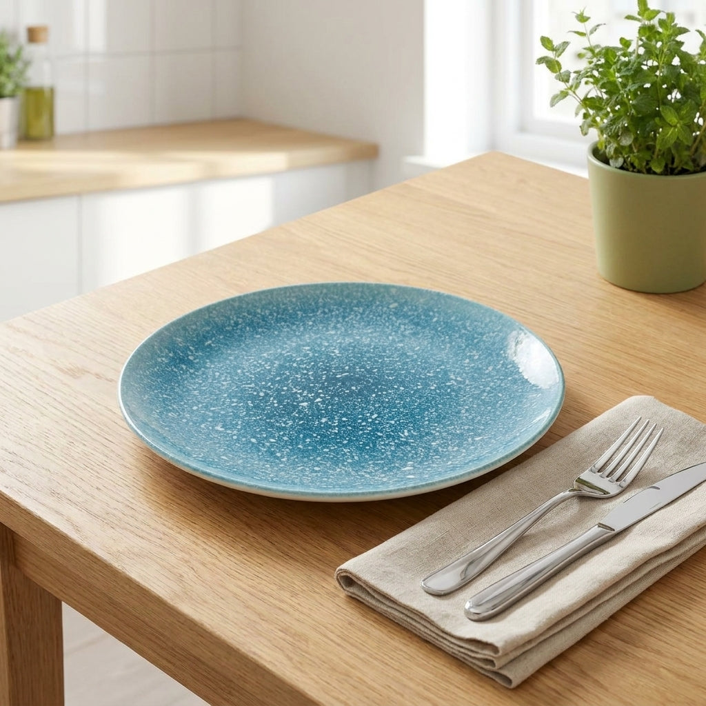 Munblu 6 Porcelain Plate set | Dinner or Steak plate 27 cm