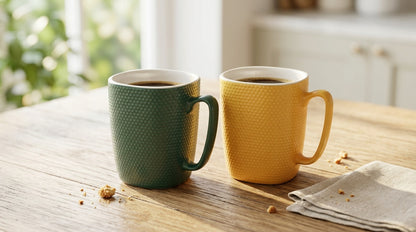 Munch Textured Mug Set for 2