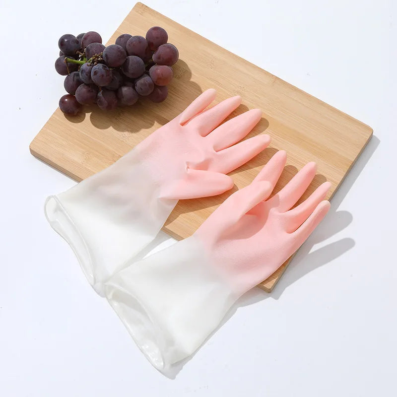 Soft-hand Rubber Gloves | Reusable Kitchen Cleaning Gloves