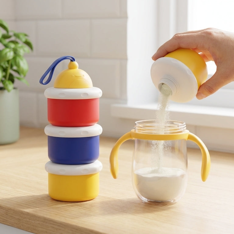 Person pouring milk from a container into a glass on a kitchen counter.