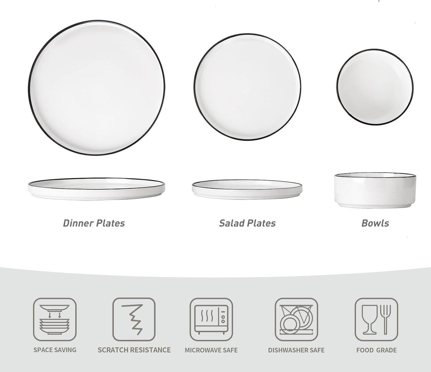 Neoline Plate Modern Porcelain Dinner Set