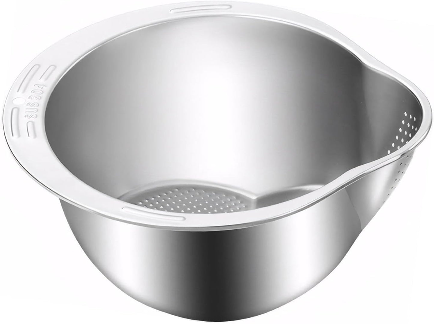 Ghaba Stainless Steel Rice Strainer Bowl