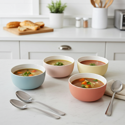 Marchil Ceramic Bowls Set of 4 Pieces