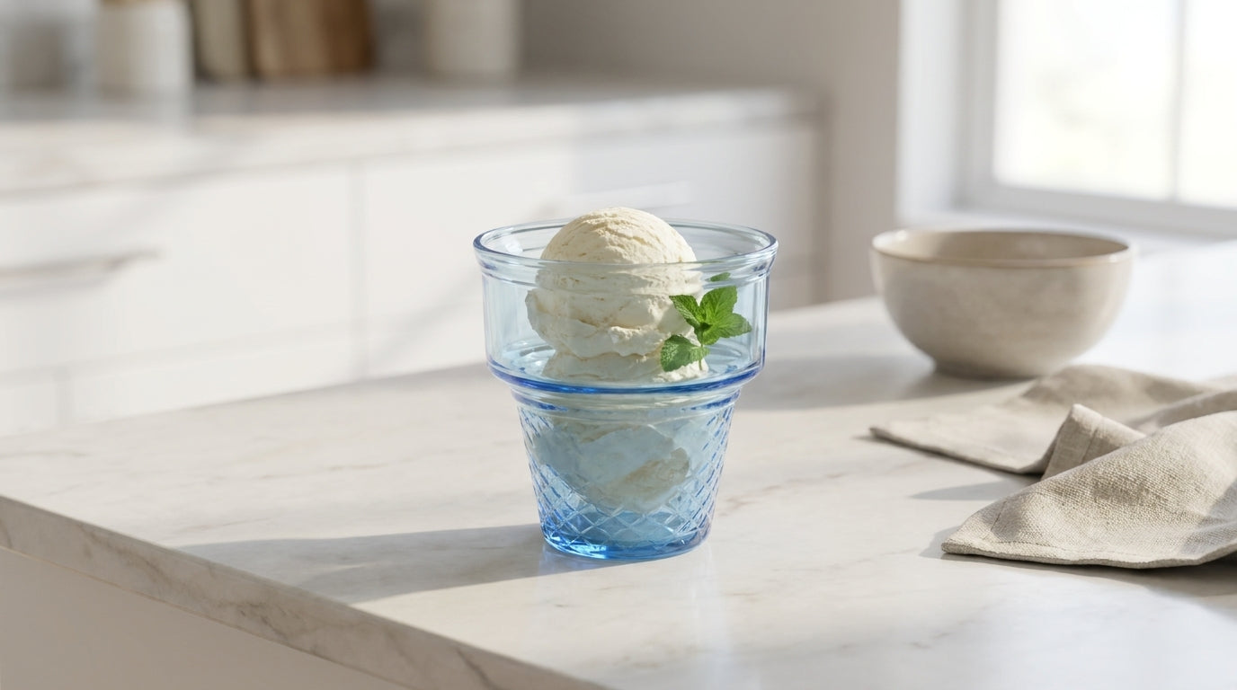 🍨 Elegant Glass Dessert Cups Set of 6 | Ice Cream, Fruit & Dessert Serving Bowls