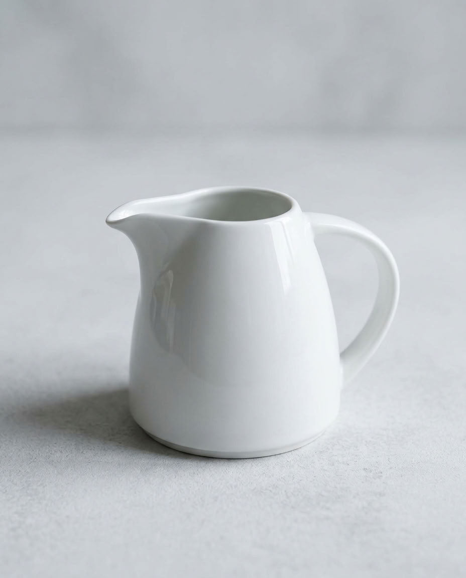 Morning Pour — 305 ml White Milk & Creamer Jug