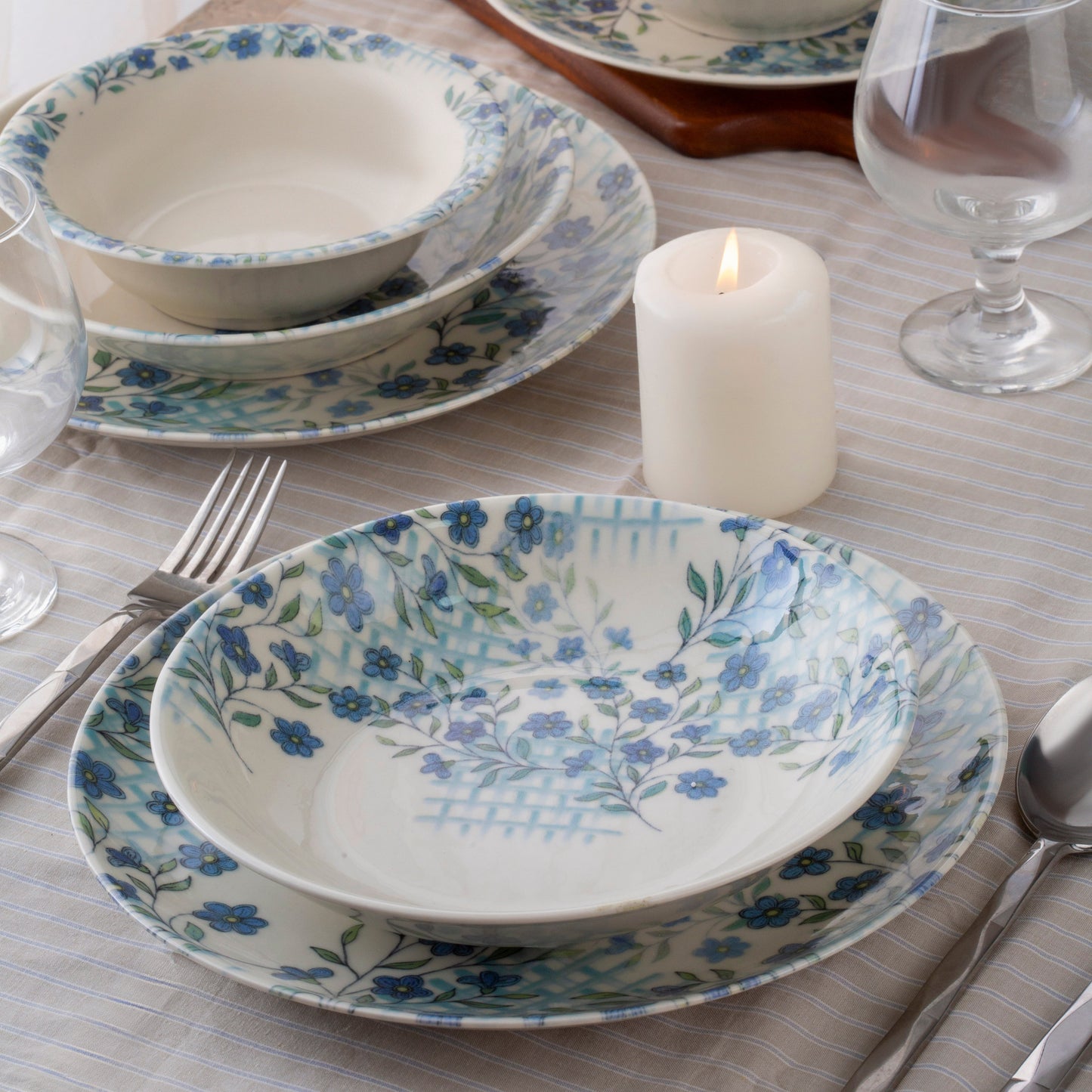 Warrda dinner set 24 porcelain plates