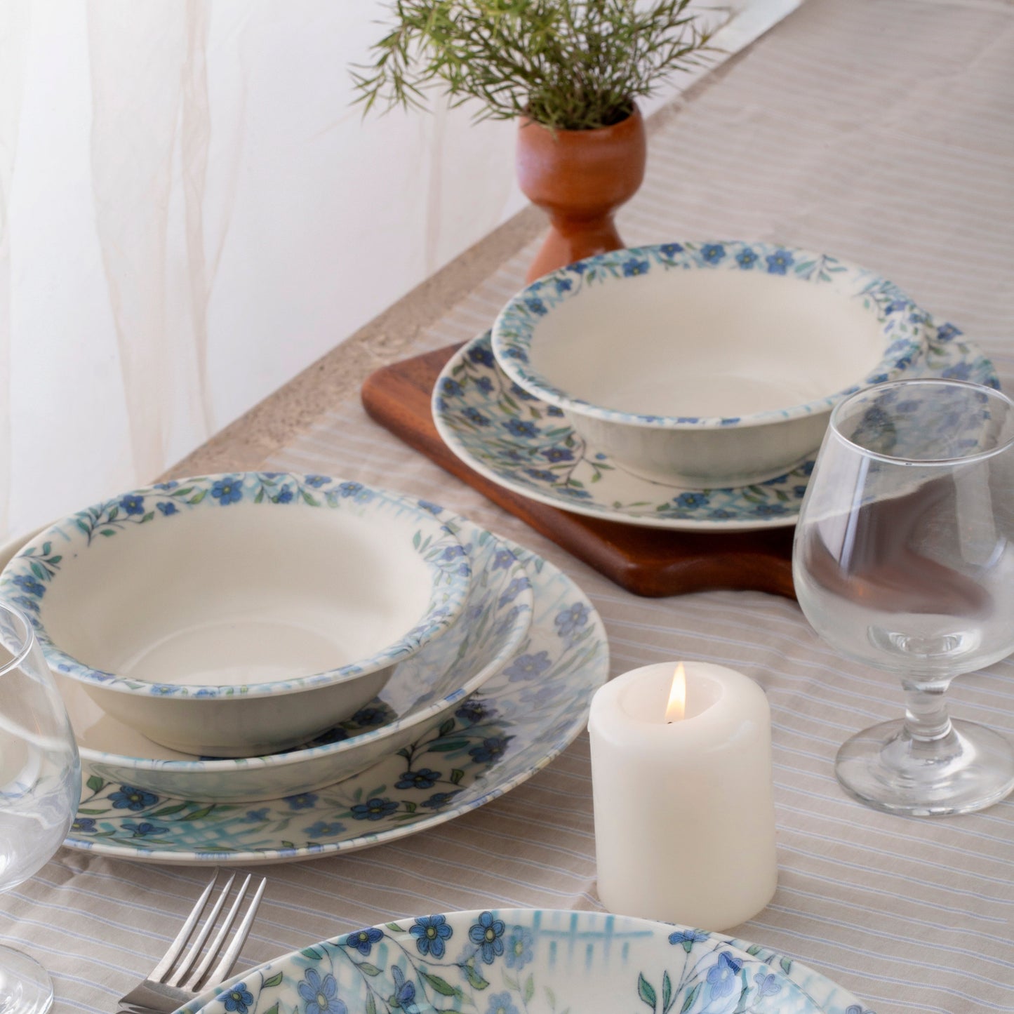 Warrda dinner set 24 porcelain plates