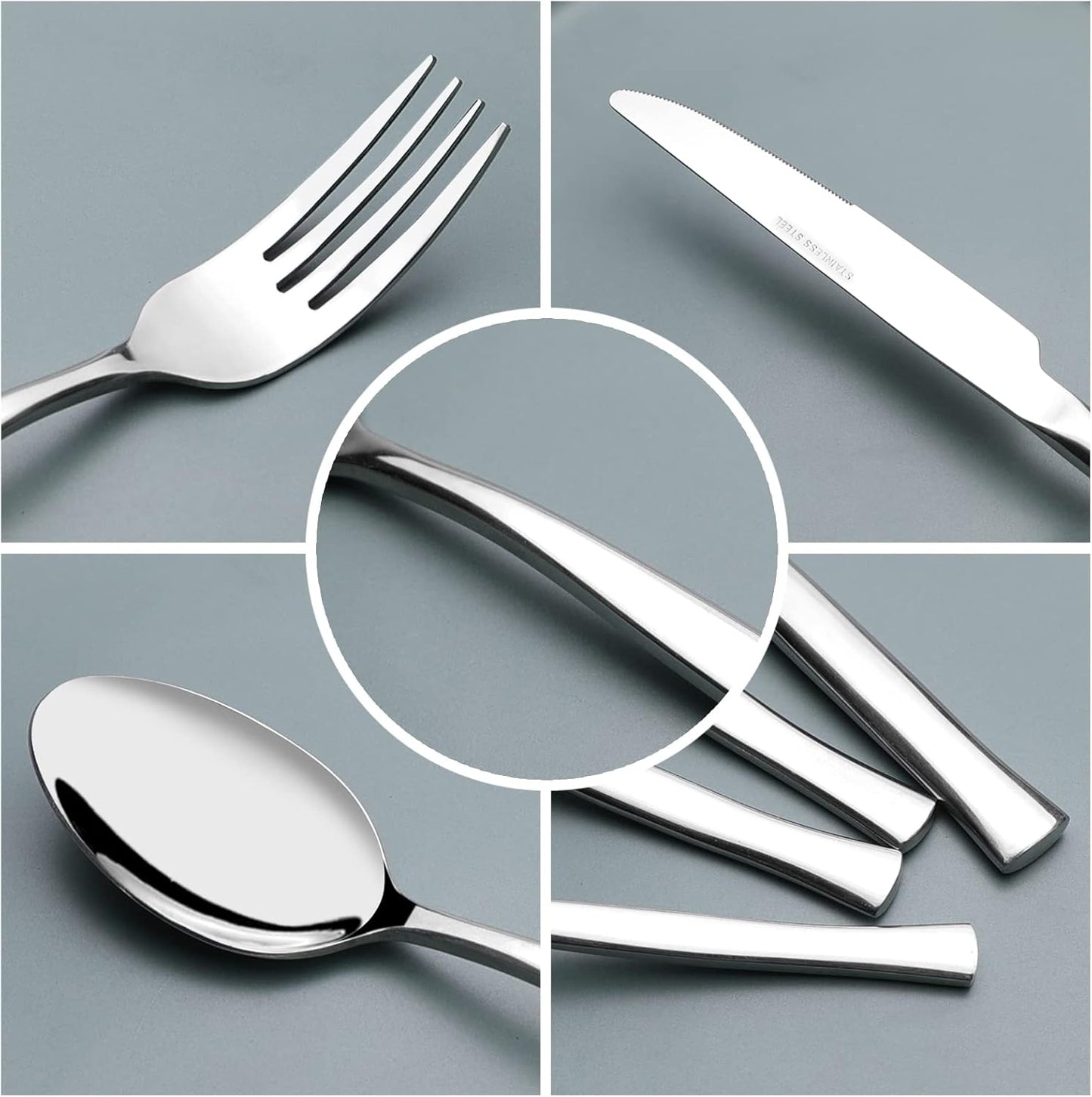 Belten 18/10 Stainless Steel Cutlery Set - Bulk HORECA Flatware | Customizable Quantities 60, 80 or 100 pieces