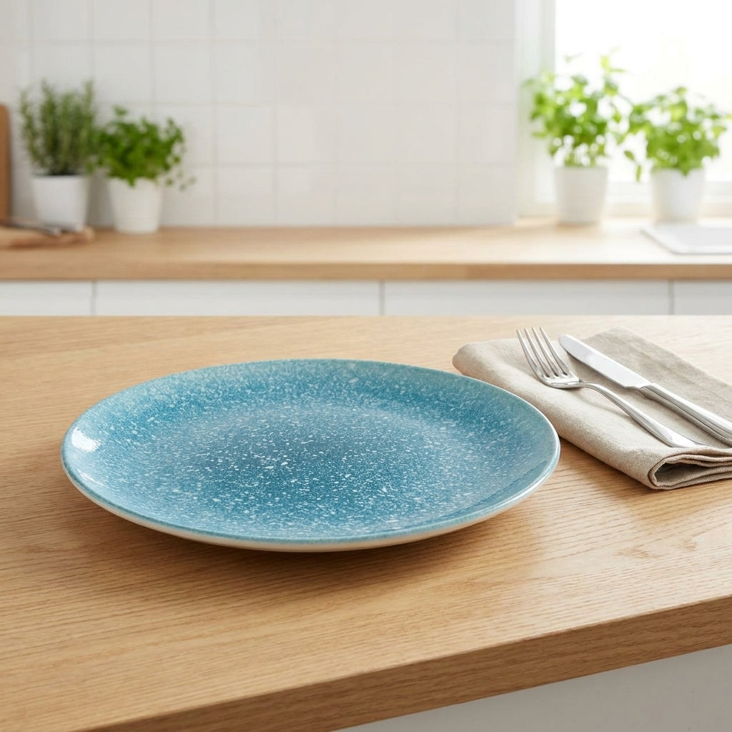 Munblu 6 Porcelain Plate set | Dinner or Steak plate 27 cm