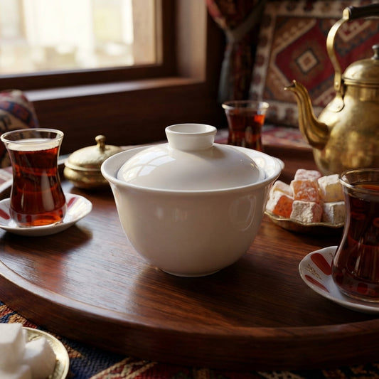 Sugar Porcelain Cup with Lid