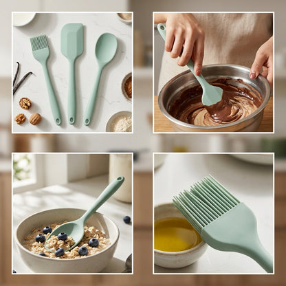 Forma Silicone 3pc Spatula Set - Mint Green