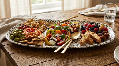 Chee Serving Porcelain Platter| Large Platter (36 × 18 cm)