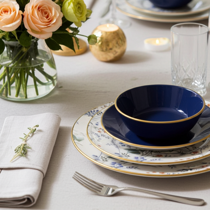 Turkflow Dinner set 24 Porcelain Plates