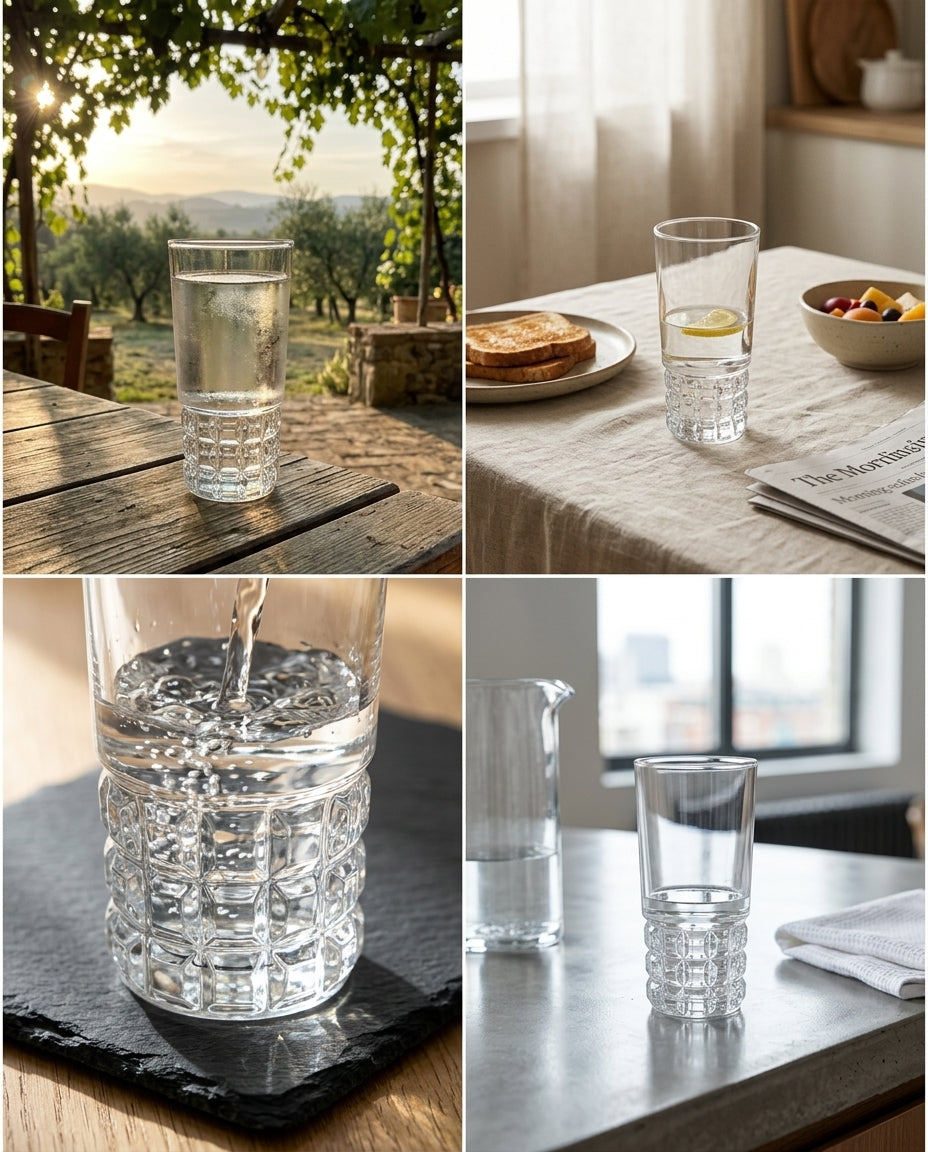 Quadro Highball Glass Set of 6