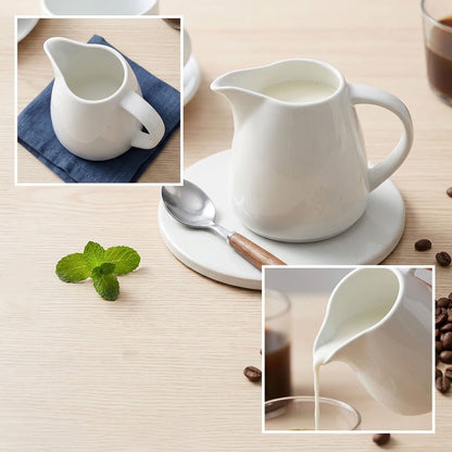 Morning Pour — 305 ml White Milk & Creamer Jug