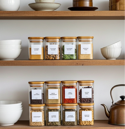 Clear 12 Spice Containers S