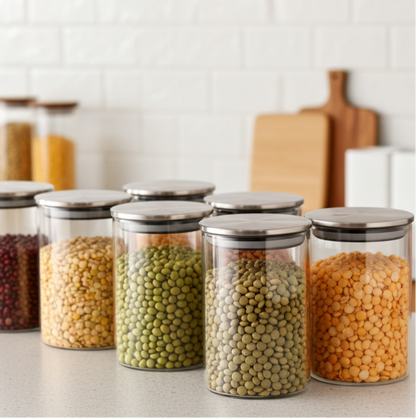 Neom 3 Pieces Food Glass Jar S