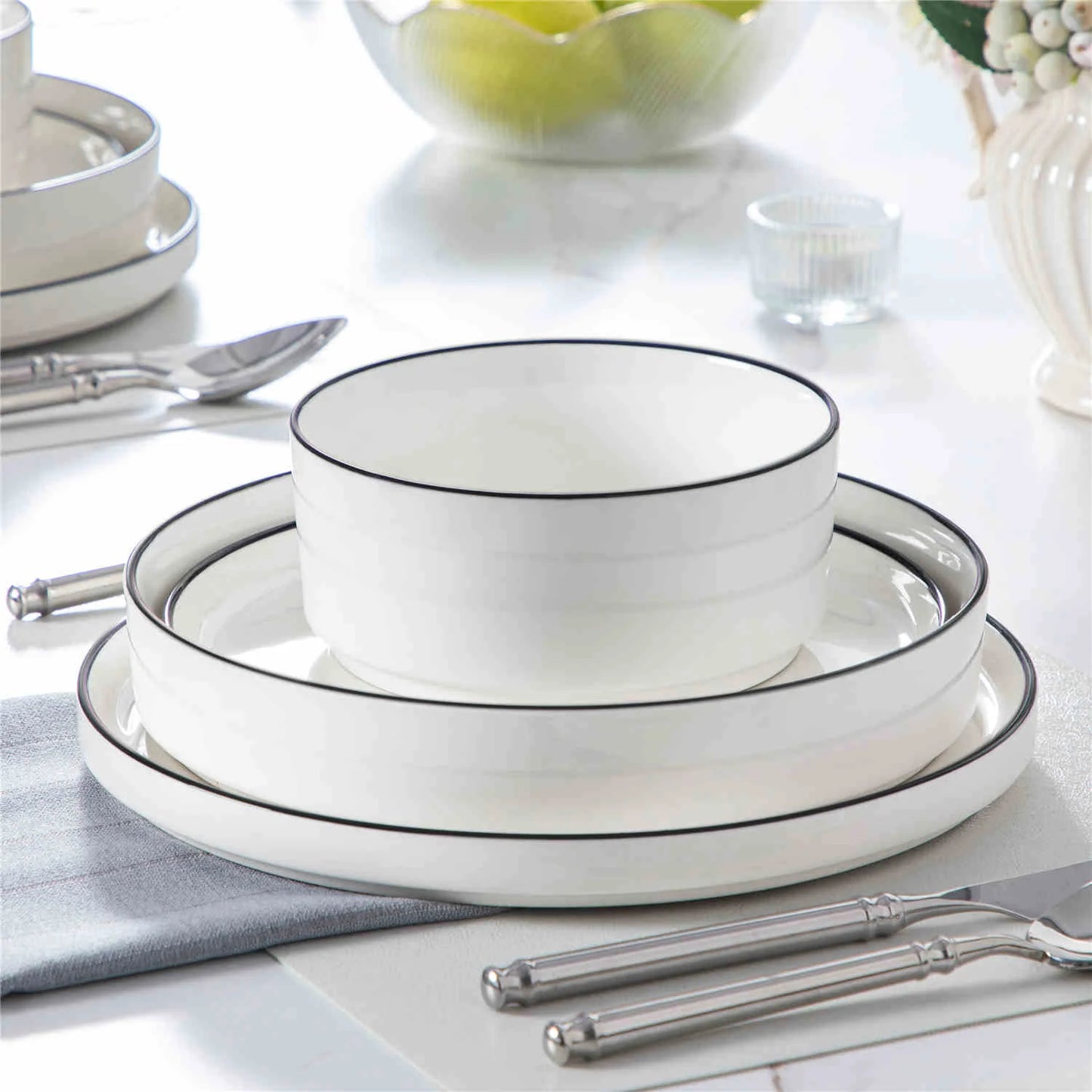 Neoline Plate Modern Porcelain Dinner Set