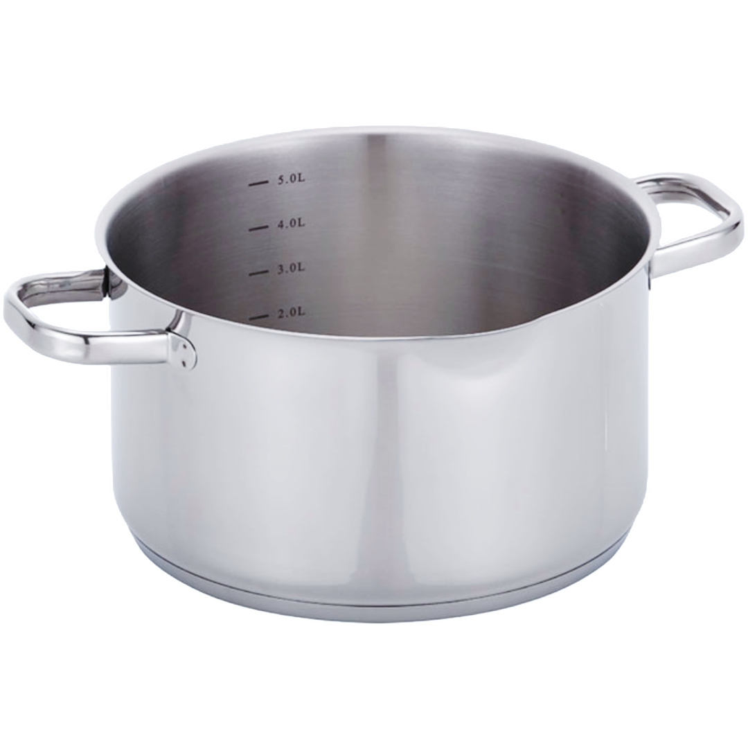 Baba Stainless Steel Pot set of 3 posts, 1 frying pan and 1 sauce pan