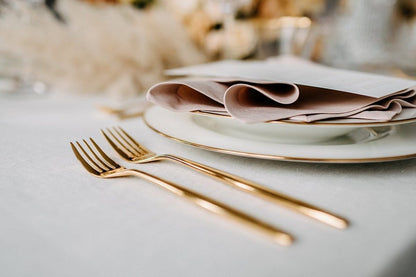 2 porcelain plates with golden rim