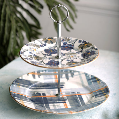 Jasmine Serving Stand 2 Tiers