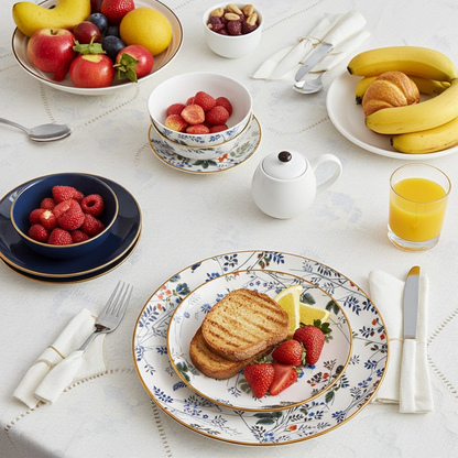 Turkflow Dinner set 24 Porcelain Plates