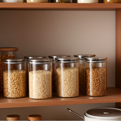 Neom 3 Pieces Food Glass Jar S