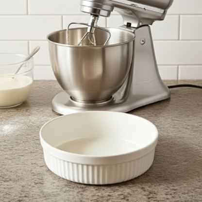 Brambrim 25cm Multi-Serve Ramekin | Chef-Grade Porcelain for Baking & Serving