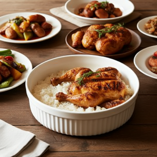 Brambrim 25cm Multi-Serve Ramekin | Chef-Grade Porcelain for Baking & Serving