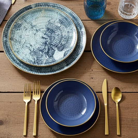 Turksea Dinner set 24 Porcelain Plates