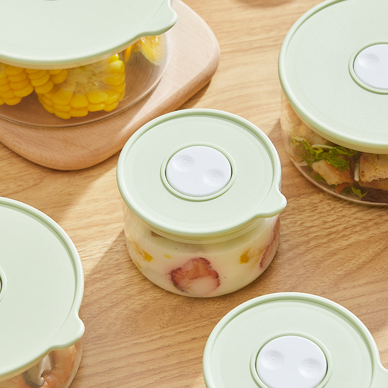 Griin Food Preservation 5-Piece Glass Storage Container Set – High Borosilicate Glass