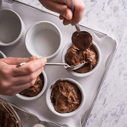 White Porcelain Ramekins 12-Piece Set | Oven, Microwave & Freezer Safe | Perfect for Soufflés, Crème Brûlée & Egyptian Desserts